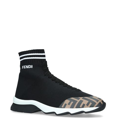 fendi sock sneakers womens|fendi shearling leather sneakers.